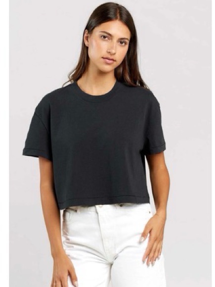 Nuuds Vintage Cotton Cropped Tee - Size M - New In Bag